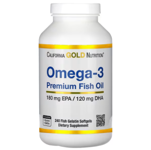 California Gold Nutrition Omega-3 Premium Fish Oil 240 fish gelatin softgels