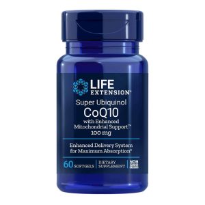 Life Extension Super Ubiquinol CoQ10 with Enhanced Mitochondrial Support 100mg 60 softgels