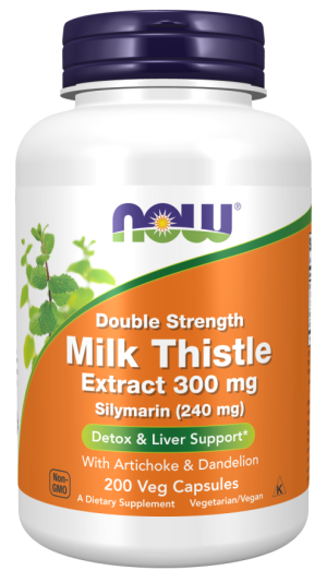Now Foods Milk Thistle Extract Double Strength 300mg 200 vcapsules